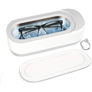 Household Ultrasonic Jewelry Cleaner Jewelry Cleaner Machine 46KHz Ultrasonic Cleaner for Rings, <b>Glasses</b>, Jewelry, Dentures, - Product Image 1