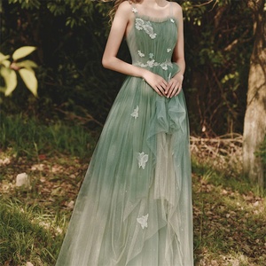 sachin and babi light blue dress Custom Evening Dress, Cheap Customer Made Prom Gowns main image 1