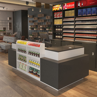 Comptoir de magasin moderne, comptoir de caisse de magasin, comptoir de vente au détail, comptoir de caisse