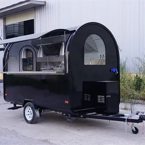Beste Qualität Hot Dog Cart Runde Sandwich Trailer Food Trucks Zum Verkauf Food Carts Mobile Trailers Küche