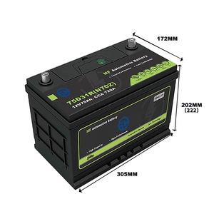 แบตเตอรี่รถยนต์ MF75D31R JIS/ลิตร12V รอบลึก75Ah สำหรับการสตาร์ทรถพลังไฮบริด - Product Image 2