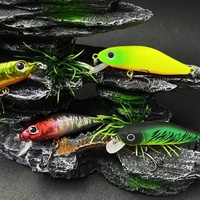 Umpan Keras Buatan Micro Floating Mino 55mm/4.5g untuk Ikan Air Tawar Umpan Plastik Air Tawar