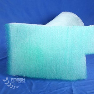 El lado de barlovento es verde, el lado de <span class=keywords><strong>sotavento</strong></span> es blanco, cabina de pulverización, filtro de aire de fibra de vidrio, rollo de medios de filtro de parada de pintura a la G3-G4 - Product Image 2