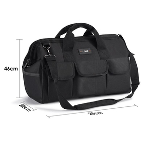 Bolsa Organizadora de Herramientas de Boca Ancha Premium, Bolsa de Herramientas Multifuncional con Asas Acolchadas, Bolsa de Lona Negra de Alta Resistencia - Product Image 3