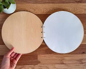 Libro dei Messaggi <span class=keywords><strong>in</strong></span> Legno Personalizzato per Neonati, Album Ricordo e Libro degli Ospiti per Regalo di Crescita del Bambino - Product Image 3