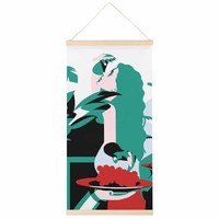 12x24 inç Ucuz Sıcak Satış Kumaş Kanvas Duvar Asılı Ahşap Plastik Poster Rulosu Ev Dekorasyonu Duvar Resmi Yağlı Boya