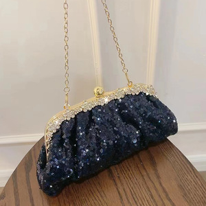Sacs à bandoulière tendance pour femmes avec chaîne, sacs carrés à la mode pour soirées - Product Image 5