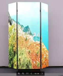 GOB LED poster P2 digital advertising display Three <b>fold</b> floor standing <b>screen</b> for shopping mall - Product Image 4