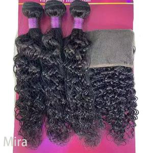 Hợp thời trang mục nhà máy dropshipping Chất lượng cao 3 + 1 tóc con người đóng cửa thiết lập với phía trước tóc Weave bó mở rộng cổ phiếu lớn - Product Image 3