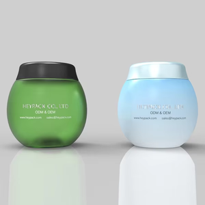 Pot cosmétique en plastique PET sphérique en gros direct d'usine pot cosmétique en plastique - Product Image 3