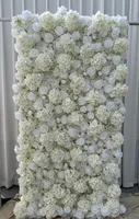 Mur de fleurs artificielles 5D en soie colorée fabriqué en usine pour la décoration de fête