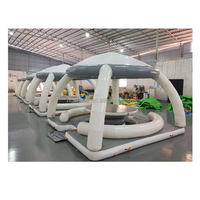 Plateforme Flottante Plate-forme Flottant Gonflable PVC Flottant Cabana Canapé Salon D'eau Radeau Île Flottante Gonflable