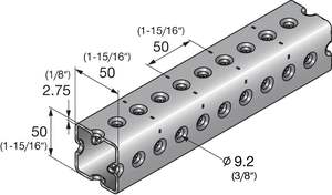 Profil de boîte <span class=keywords><strong>HILTI</strong></span> MT-<span class=keywords><strong>70</strong></span> OC ZM310, section de boîte revêtue, certifié EN 10346 pour le support MEP extérieur lourd - Product Image 2