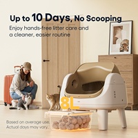 Litière pour chat autonettoyante PETPIVOT AS12 Lite, écologique, capteurs infrarouges anti-pincement, entretien facile pour plusieurs chats