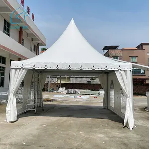 Tenda Pagoda aluminium 5x5m penerimaan acara pernikahan luar ruangan Arab untuk paviliun