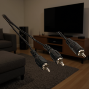 Cable de audio Rca macho a 2x Rca macho de 5 m negro - Product Image 3