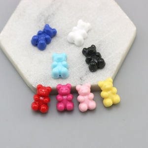 Remise acrylique couleur bonbon ligne verticale trou ours Bracelet collier bijoux à bricoler soi-même accessoires avec prix d'usine en gros - Product Image 1