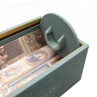 Nouvelle conception de boîte à vin en carton kraft recyclable avec broderie et gaufrage brillant, rechargeable, pour l'emballage cadeau et l'expédition