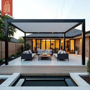 Alutec Couverture de Toit Extérieur Patio <span class=keywords><strong>6X4</strong></span> Installation de Terrasse Arrière-Cour Pergola Imperméable et Solaire - Product Image 3