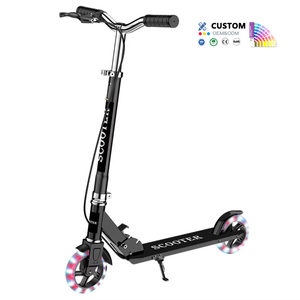 Safe Premium Children's <strong>Scooter</strong> Kids 2 <strong>Big</strong> PU Light up Wheels Portable Lightweight Foldable Kids' Kick <strong>Scooter</strong> With Rear Brake - Product Image 1