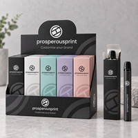 Boîte en papier pliable haute et étroite personnalisée pour emballage de flacon pulvérisateur cosmétique, boîte de vente au détail à couvercle rabattable