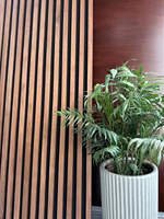 Elegante MDF Paneles de pared acústicos Modelo 3D de alta calidad Moderno Fácil instalación Ecológico Absorción de sonido para fines decorativos