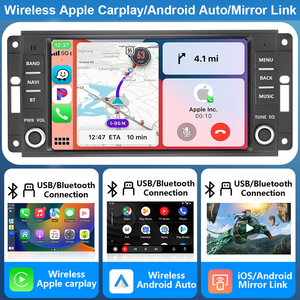 Radio Estéreo para Auto con Android 15 para Dodge, Jeep y Chrysler, Conexión Inmediata, <span class=keywords><strong>Apple</strong></span> CarPlay y Android Auto Inalámbricos - Product Image 1