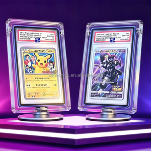 Étui en acrylique transparent SYP pour carte Pokémon Sun&Moon Espeon <span class=keywords><strong>GX</strong></span> Secret Rare Full Art Graded Card avec anneau magnétique pour présentation en acrylique - Product Image 1
