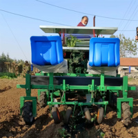 Offre Spéciale transplanteuse de légumes multifonctionnelle Machine à deux rangs tomate chili patate douce planteur noyau semoirs transplanteurs