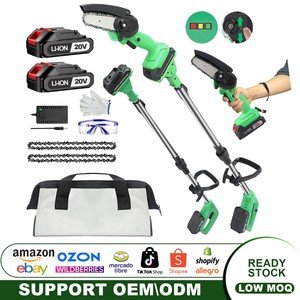 เลื่อยตัดกิ่งไร้สาย 20V 4 นิ้ว รุ่นอุตสาหกรรม/งาน DIY แบบยาวและแบบมินิ พร้อมแบตเตอรี่สำหรับตัดไม้ CS-100SET ไร้สาย - Product Image 2