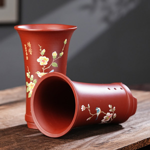 Maceta para Orquídeas Yixing Zisha Pintada a Mano con Esmalte, Estilo Chino, Maceta Premium para Interiores para Orquídeas, Clivia, <span class=keywords><strong>Sansevieria</strong></span> - Product Image 3