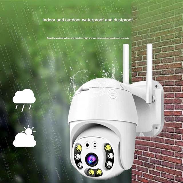 360° Panoramic WiFi Outdoor Security Camera, High Definition Color Night Vision, Motion Alert & Quick Installation