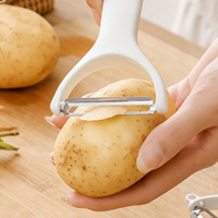 Handmatige roestvrijstalen Y-vormige multifunctionele keuken groente- en fruitschiller huishoudelijke aardappelsnijder 420 roestvrijstalen mes