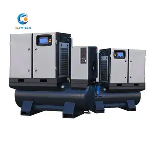 AC Power Combined 8bar 10bar 175HP 215HP 132KW 160KW Low Consumption Stable Screw Air Compressor