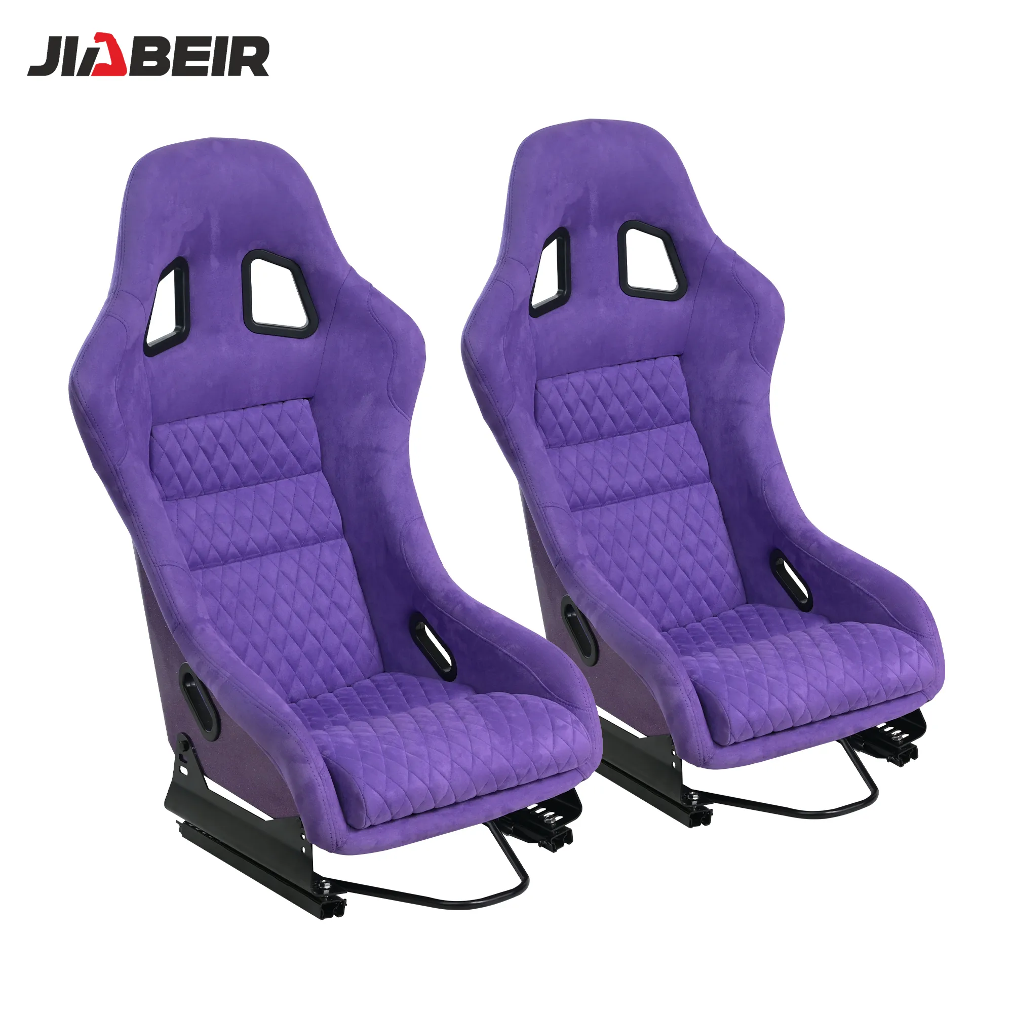 Jbr1022 Universele Slider Paars Glanzend Glitter Glasvezel Glasvezel Race Emmer Seat