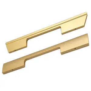 Высокое качество алюминиевый сплав золотой лак латунь индивидуальная современная мебель шкаф кухонный шкаф ручка