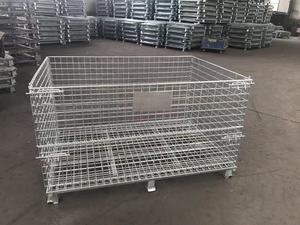 China Fornecedor Europa Estilo 1000Kg Aço Malha Caixa Fio Recipiente Rolo Stillage <span class=keywords><strong>Pallet</strong></span> Gaiola Rack Armazém Armazenamento - Product Image 3