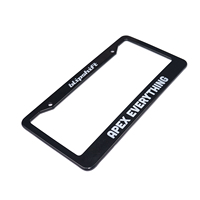 Support de plaque d'immatriculation de voiture en alliage d'aluminium usiné CNC, norme américaine, anodisé noir