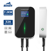 CHARGEUR DE VOITURE ÉLECTRIQUE BESEN 32A 7kW IP 66 EV PILE DE CHARGE pour revendeur mondial
