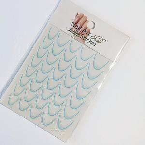 Adesivi per Unghie 5D a Forma di Farfalla con Design a Linee Sfumate, Autoadesivi, Non Tossici, Personalizzabili con Logo, per Halloween - Product Image 4