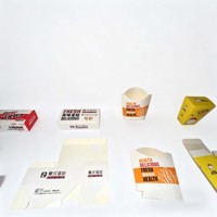 Fabricante Líder de Cajas para Hamburguesas Desechables de Cartón Blanco Ecológico, Diseño Personalizado, Grado Alimenticio, con Laminado Brillante y UV Localizado