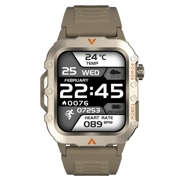 Outdoor GPS Sports Q11 Smartwatch 1.73inch BT Call LED Long Battery Life SOS Waterproof Men Smart Watch