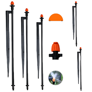 Arroseur de jardin pop-up réglable en plastique pour économie d'eau, tête d'irrigation de pelouse en ABS haute résistance à angle réglable - Product Image 1