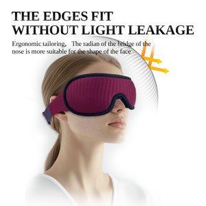Masque de sommeil 3D ultra-doux <span class=keywords><strong>Leika</strong></span> Couvre-yeux occultant respectueux de la peau pour la nuit Masque pour les yeux en soie personnalisé Masque occultant confortable - Product Image 5