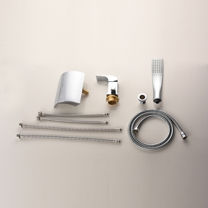 Nóng Bán Dẫn Màu Chuyển Đổi 3 Holes Thác Spout Sàn Mounted Bồn Tắm Vòi - Product Image 5