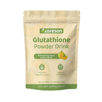 Ausreson OEM Boisson en poudre au collagène hydratant saveur melon Hami, antioxydante, pour le blanchiment de la peau