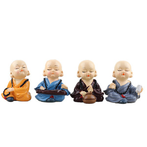 Phụ kiện nội thất xe hơi sáng tạo dễ thương và tự hào jianghu Little Monk shami xe phụ kiện xe hơi đồ trang trí - Product Image 1