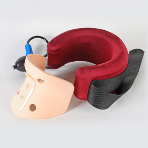 Dispositivo inflable de tracción cervical, soporte para el cuello, operación manual, para uso doméstico, corrección de columna vertebral, masaje y soporte. - Product Image 1