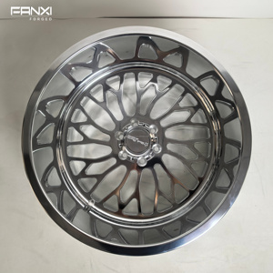 Jantes forgées FANXI 24x14 26x14 26x16 concaves avec enjoliveurs flottants 24 26 28 <span class=keywords><strong>pouces</strong></span> 8x170 8x180 8x6.5 polies pour RAM1500/2500 - Product Image 5