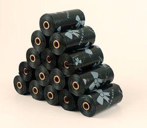 Sacs à déjections canines biodégradables et compostables de luxe écologiques avec distributeur - Product Image 2